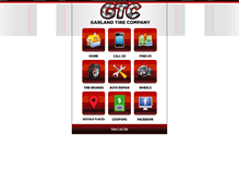 Tablet Screenshot of garlandtire.net